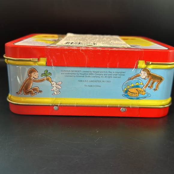 Mini Curious George Lunch box 1998 Unopened - Picture 3 of 6
